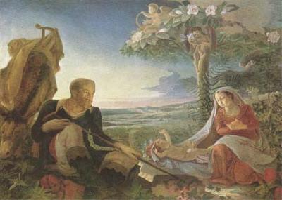 Philipp Otto Runge Rest on the Flight into Egypt (mk09) oil painting picture